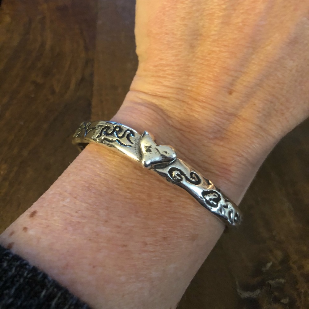 ❤️“Fearless Soul” Handmade Silver plated Cuff